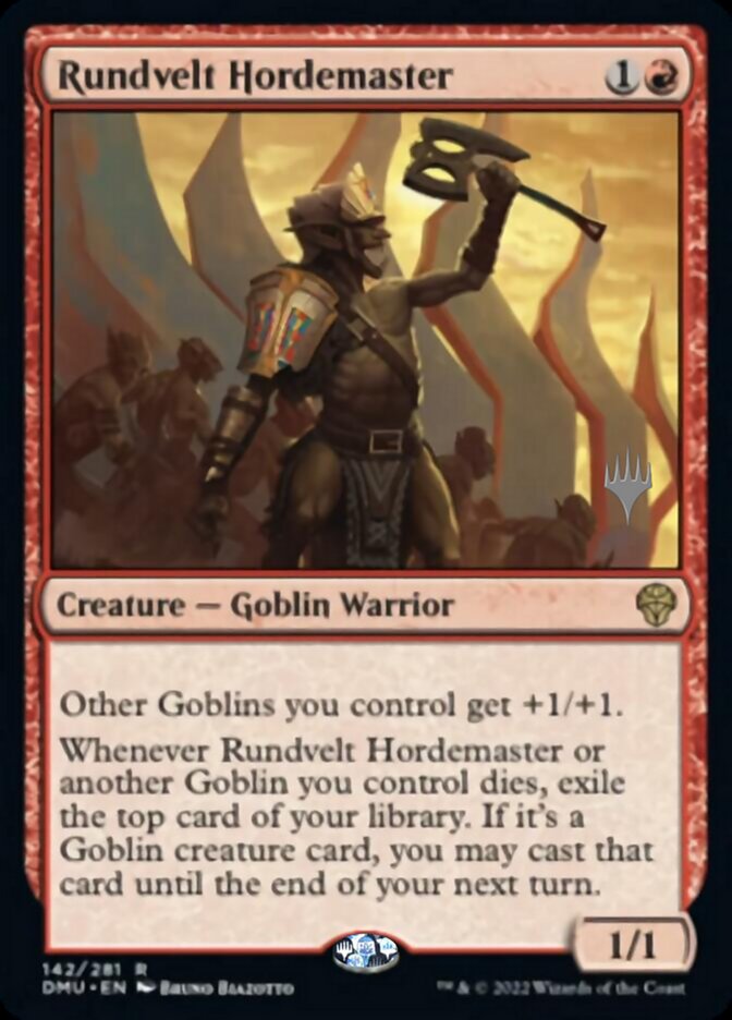 Rundvelt Hordemaster (Promo Pack) [Dominaria United Promos] | Good Games Morley