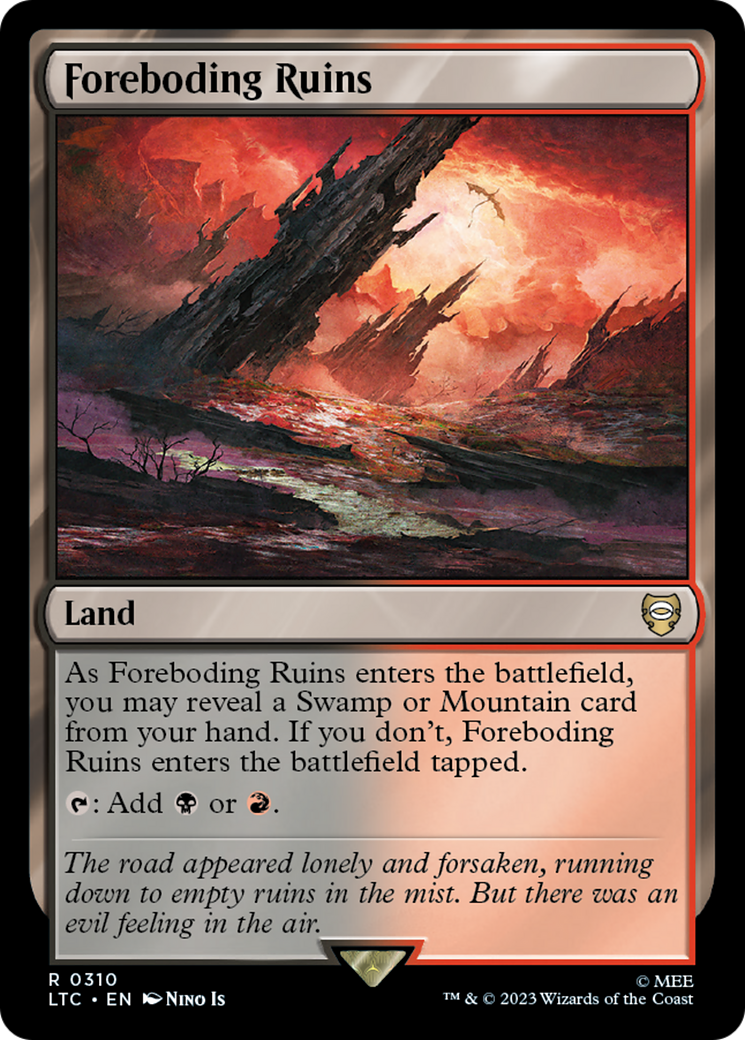 Foreboding Ruins [The Lord of the Rings: Tales of Middle-Earth Commander] | Good Games Morley