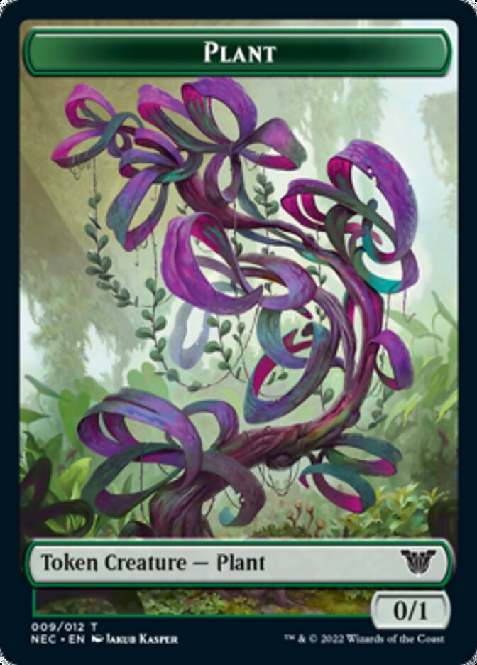 Plant // Treasure Double-Sided Token [Kamigawa: Neon Dynasty Commander Tokens] | Good Games Morley