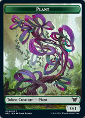 Plant // Treasure Double-Sided Token [Kamigawa: Neon Dynasty Commander Tokens] | Good Games Morley