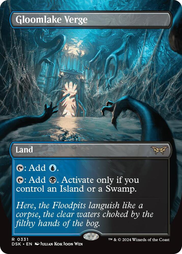 Gloomlake Verge 331 (Duskmourn: House of Horror)  - Borderless Foil | Good Games Morley