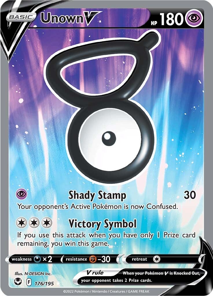 Unown V (176/195) [Sword & Shield: Silver Tempest] | Good Games Morley