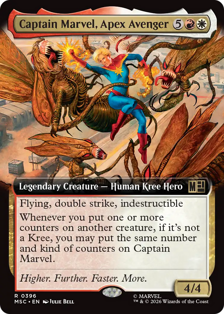 Captain Marvel, Apex Avenger (Extended Art) [Marvel Super Heroes Commander] | Good Games Morley
