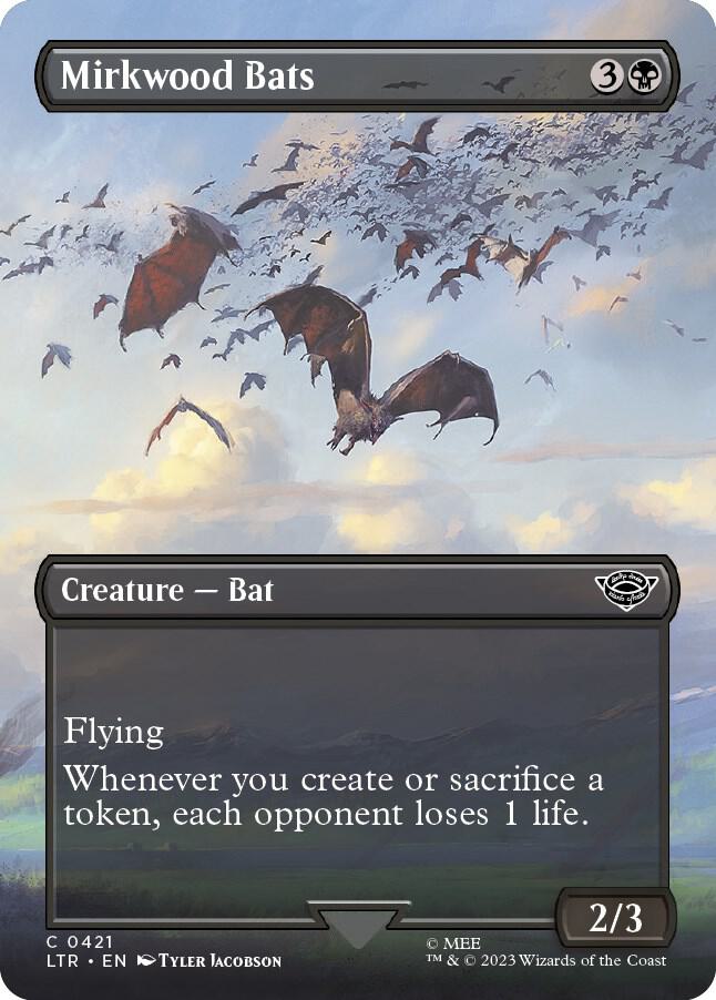 Mirkwood Bats 421 (Universes Beyond: The Lord of the Rings: Tales of Middle-earth)  - Borderless Foil | Good Games Morley