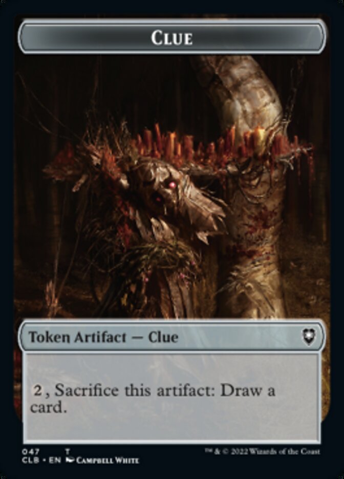 Shapeshifter (022) // Clue Double-Sided Token [Commander Legends: Battle for Baldur's Gate Tokens] | Good Games Morley