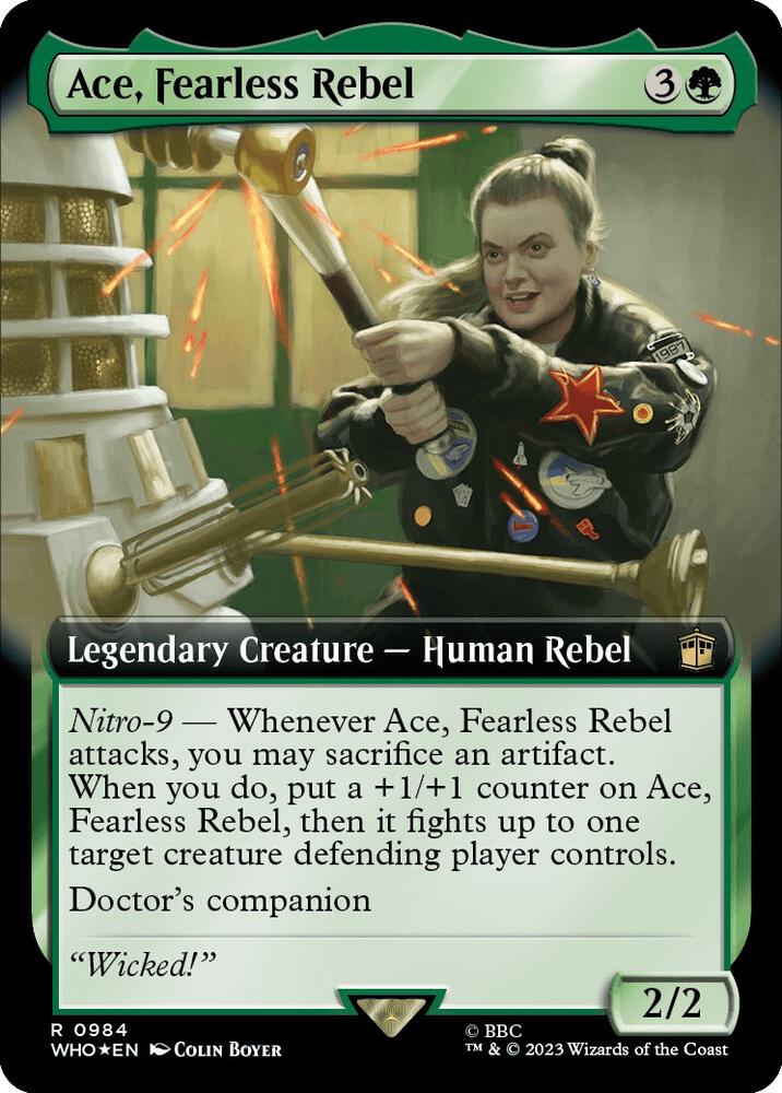 Ace, Fearless Rebel 984/331 (Universes Beyond: Doctor Who)  - Extended Art Surge Foil | Good Games Morley