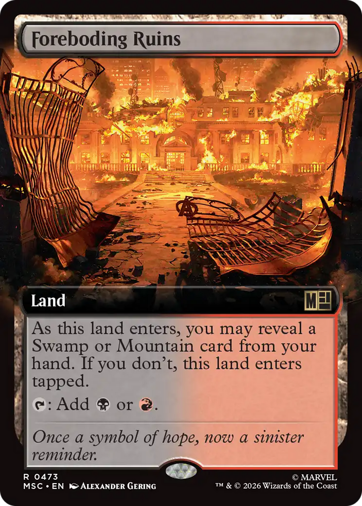 Foreboding Ruins (Extended Art) [Marvel Super Heroes Commander] | Good Games Morley