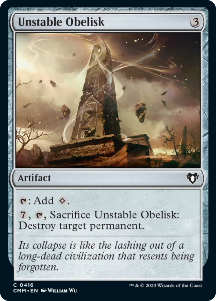 Unstable Obelisk [Commander Masters] | Good Games Morley