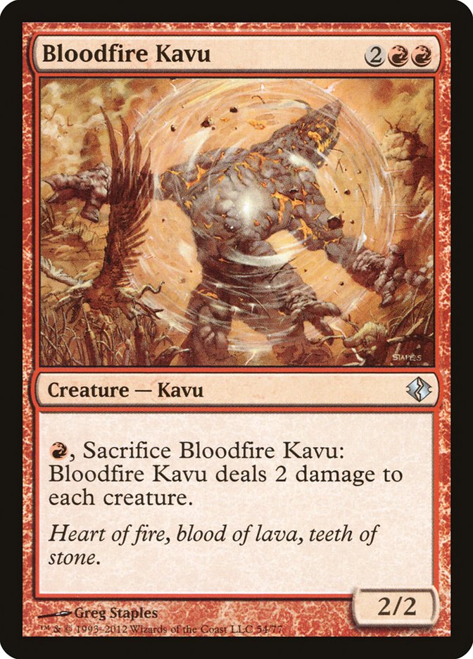 Bloodfire Kavu [Duel Decks: Venser vs. Koth] | Good Games Morley