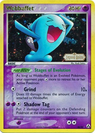 Wobbuffet (28/92) (Stamped) [EX: Legend Maker] | Good Games Morley