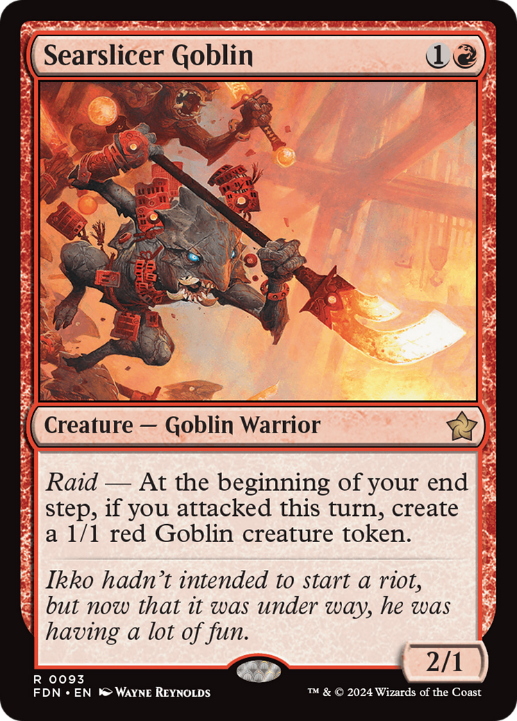 Searslicer Goblin [Foundations] | Good Games Morley