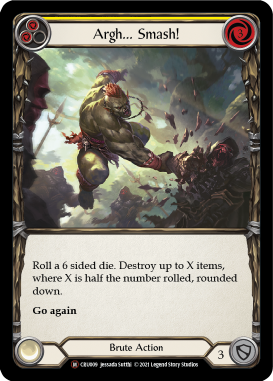Argh... Smash! [U-CRU009] (Crucible of War Unlimited)  Unlimited Normal | Good Games Morley