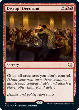 Disrupt Decorum 122/62 (Commander: Adventures in the Forgotten Realms)  | Good Games Morley