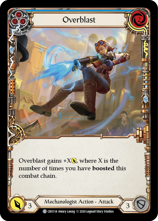 Overblast (Blue) [CRU114] (Crucible of War)  1st Edition Normal | Good Games Morley