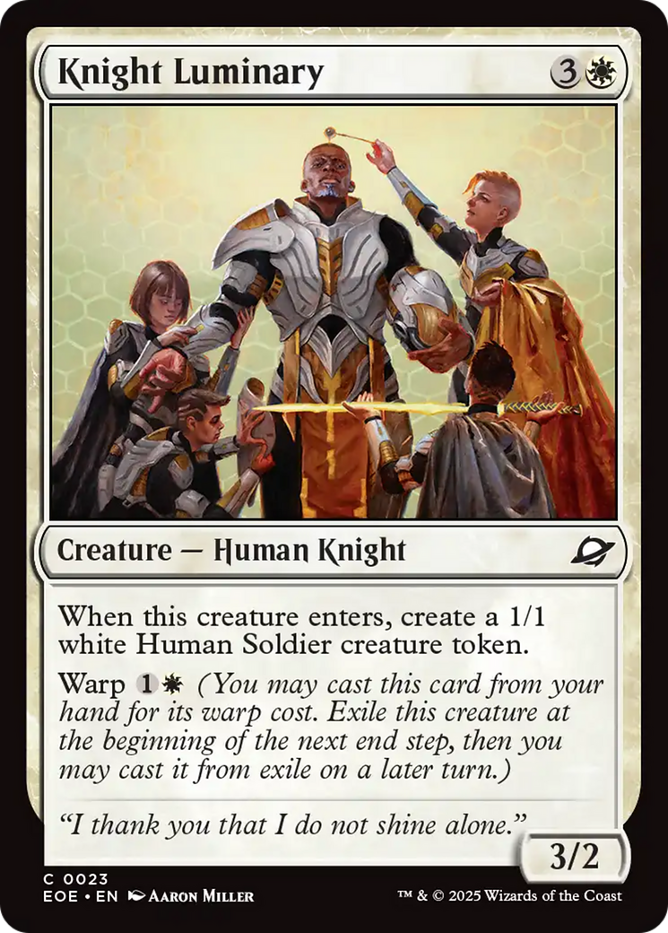 Knight Luminary [Edge of Eternities] | Good Games Morley
