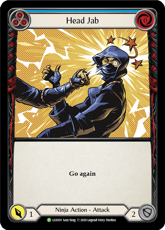 Head Jab (Blue) [LGS019] (Promo)  Rainbow Foil | Good Games Morley
