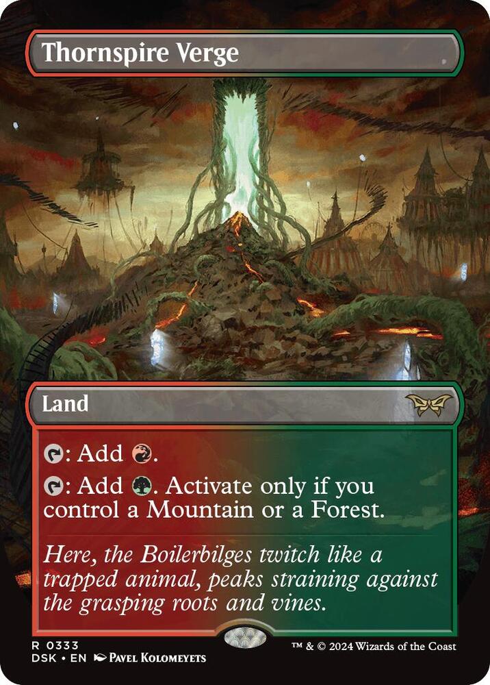 Thornspire Verge 333/286 (Duskmourn: House of Horror)  - Borderless Foil | Good Games Morley