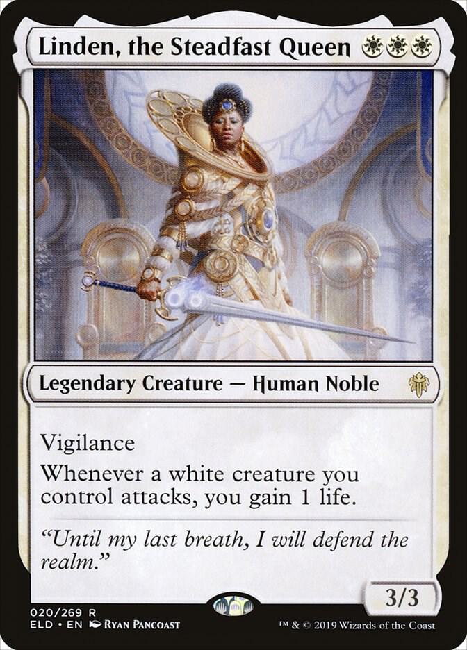 Linden, the Steadfast Queen 20/269 (Throne of Eldraine)  | Good Games Morley