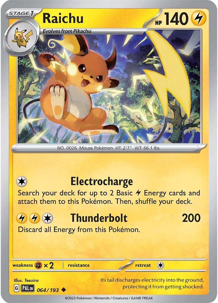 Raichu (064/193) [Scarlet & Violet: Paldea Evolved] | Good Games Morley