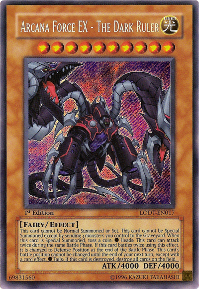 Arcana Force EX - The Dark Ruler [LODT-EN017] Secret Rare | Good Games Morley