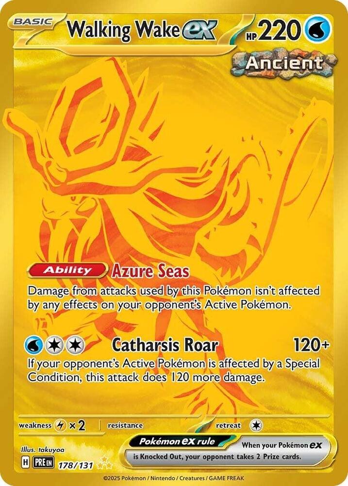 Walking Wake ex (178/131) [Scarlet & Violet: Prismatic Evolutions] | Good Games Morley