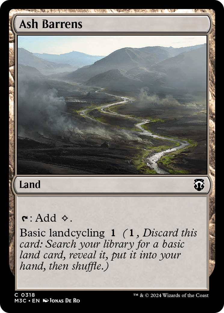 Ash Barrens (Ripple Foil) [Modern Horizons 3 Commander] | Good Games Morley