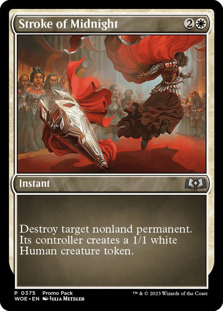 Stroke of Midnight 375 (Promo Pack: Wilds of Eldraine)  - Foil | Good Games Morley