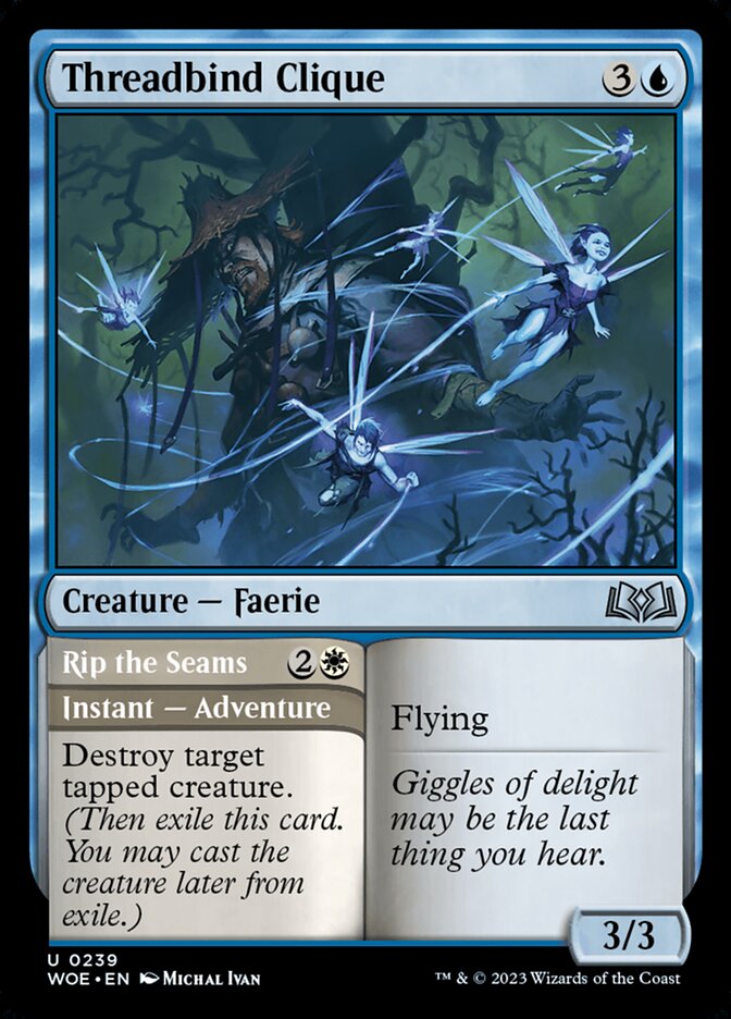 Threadbind Clique // Rip the Seams 239 (Wilds of Eldraine)  | Good Games Morley
