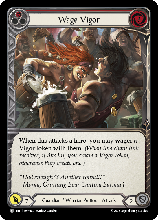 Wage Vigor (Red) [HVY189] (Heavy Hitters)  Rainbow Foil | Good Games Morley