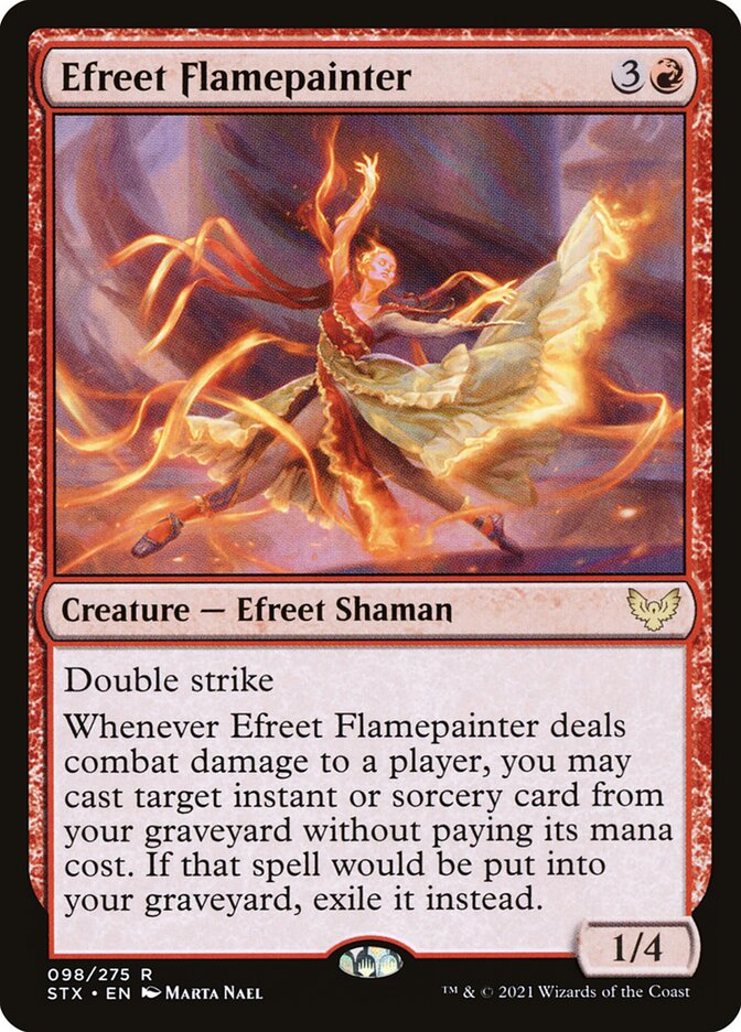 Efreet Flamepainter 98 (Strixhaven: School of Mages)  | Good Games Morley