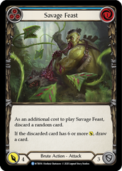 Savage Feast (Blue) [U-WTR016] (Welcome to Rathe Unlimited)  Unlimited Rainbow Foil | Good Games Morley