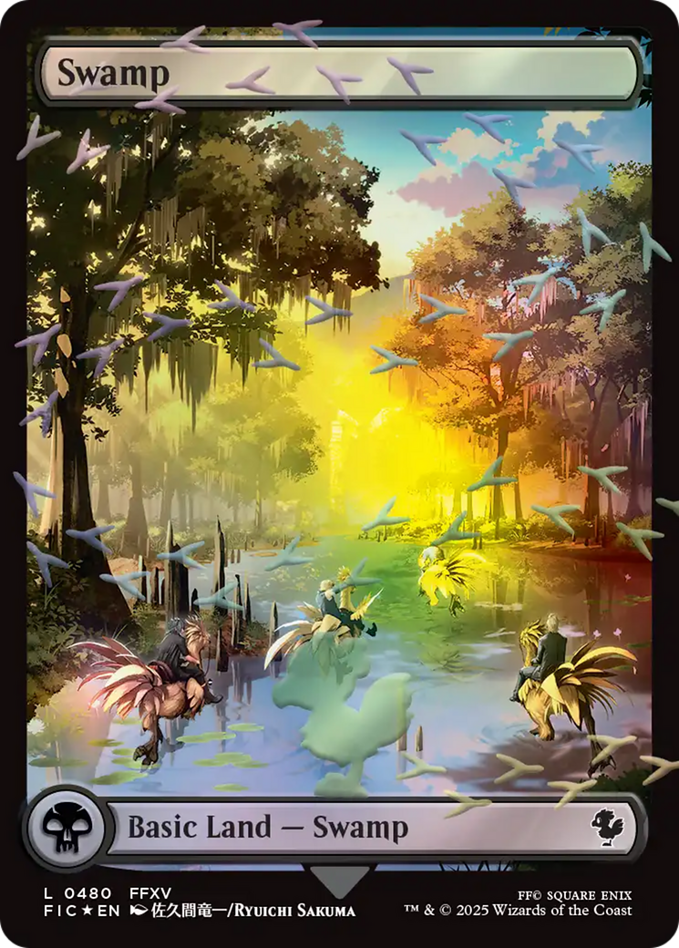 Swamp (Chocobo Track Foil) [FINAL FANTASY Commander] | Good Games Morley