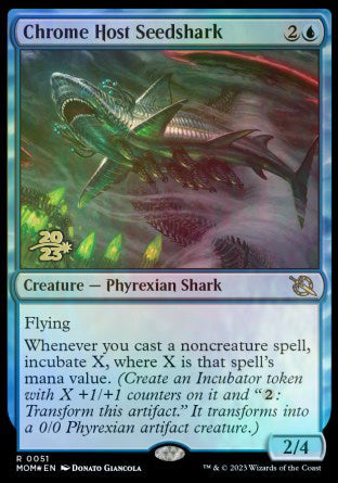 Chrome Host Seedshark [March of the Machine Prerelease Promos] | Good Games Morley