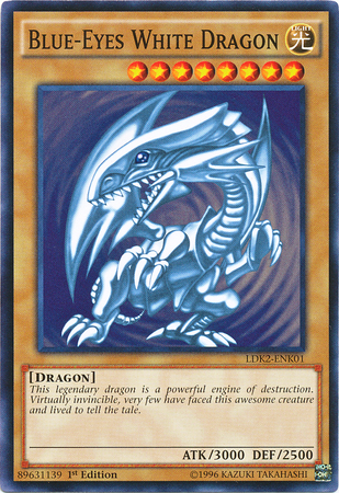 Blue-Eyes White Dragon (Version 2) [LDK2-ENK01] Common | Good Games Morley