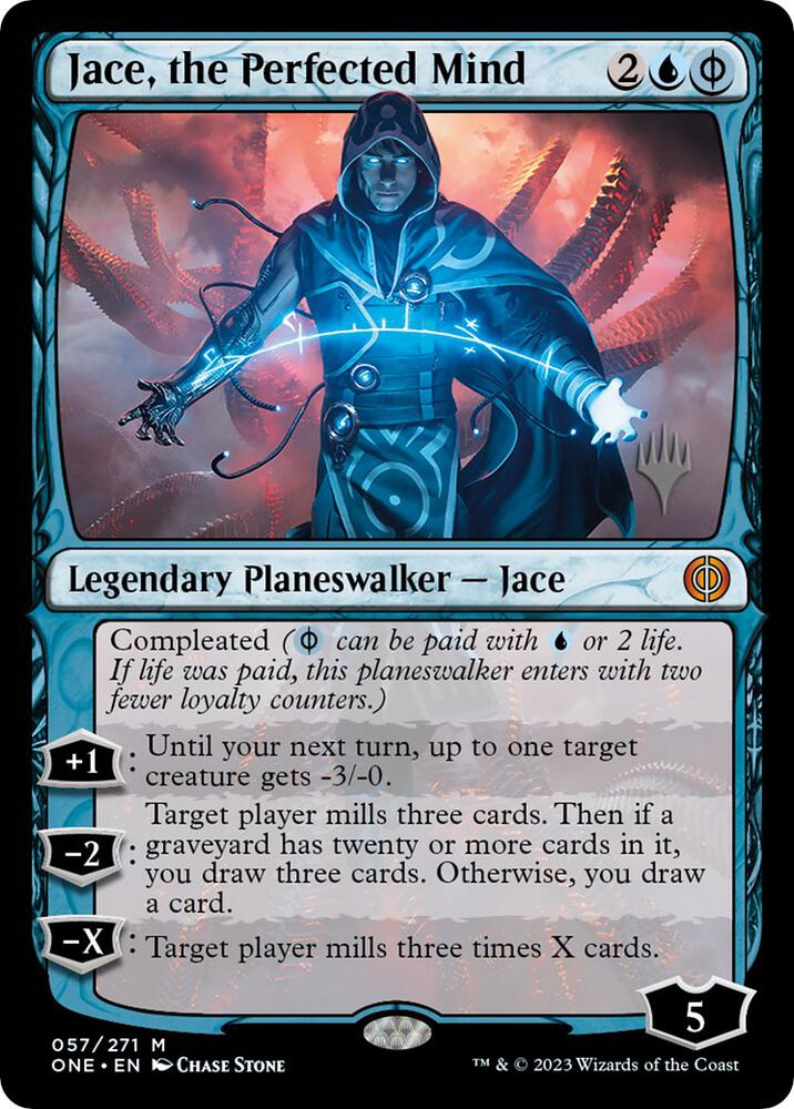 Jace the Perfected Mind 57 (Promo Pack: Phyrexia: All Will Be One)  | Good Games Morley