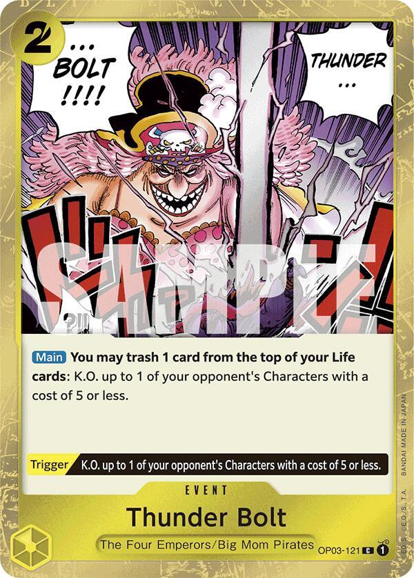 Thunder Bolt OP03-121 (Premium Booster -The Best-)  - Jolly Roger Foil | Good Games Morley
