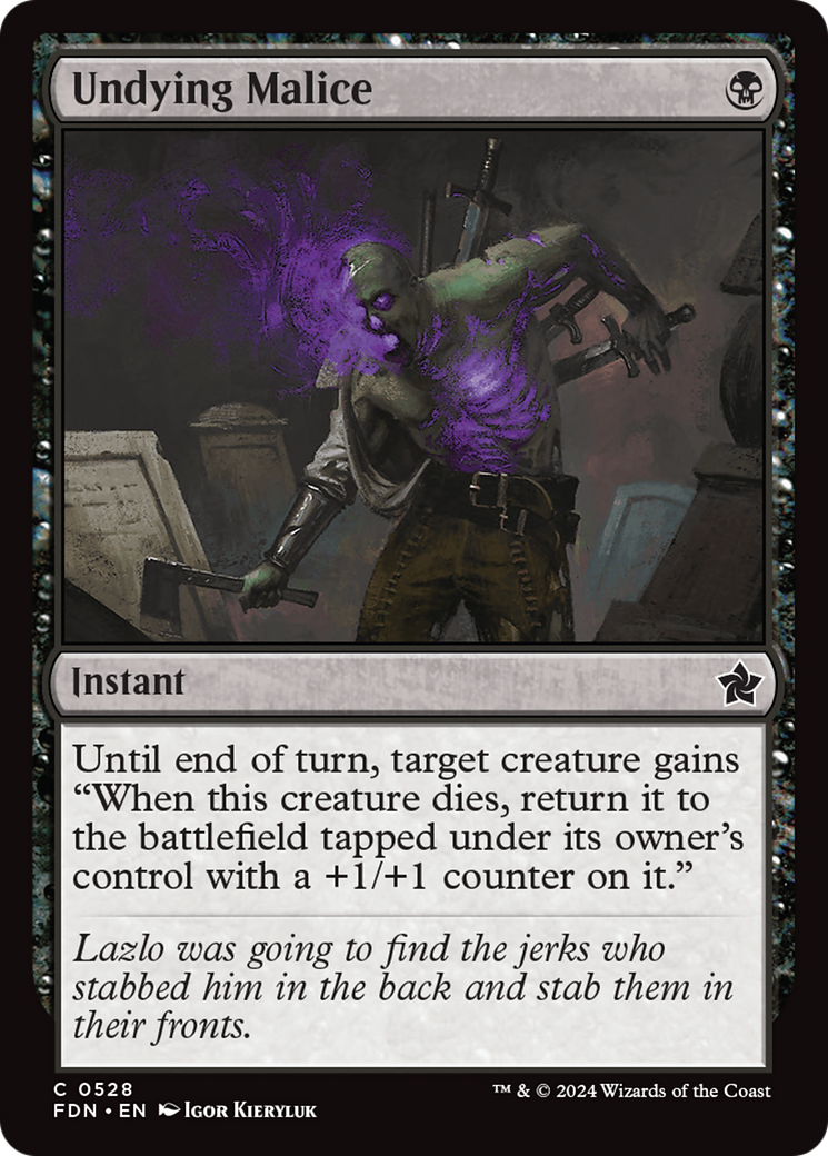 Undying Malice [Foundations] | Good Games Morley
