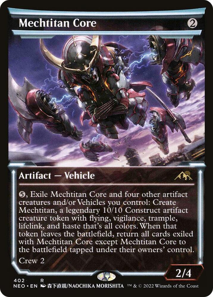 Mechtitan Core 402 (Kamigawa: Neon Dynasty)  - Showcase Foil | Good Games Morley