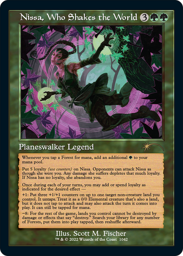 Nissa, Who Shakes the World (Retro) [Secret Lair Drop Series] | Good Games Morley