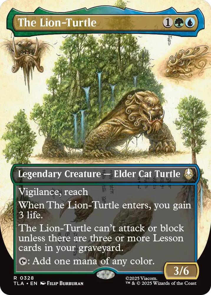 The Lion-Turtle 328/286 (Avatar: The Last Airbender)  - Borderless | Good Games Morley