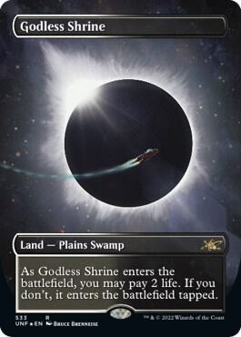 Godless Shrine Borderless Galaxy Foil 533/244 (Unfinity)  - Foil | Good Games Morley