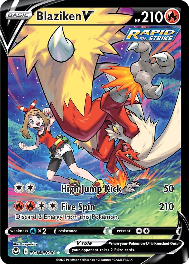 Blaziken V (TG14/TG30) [Sword & Shield: Silver Tempest] | Good Games Morley