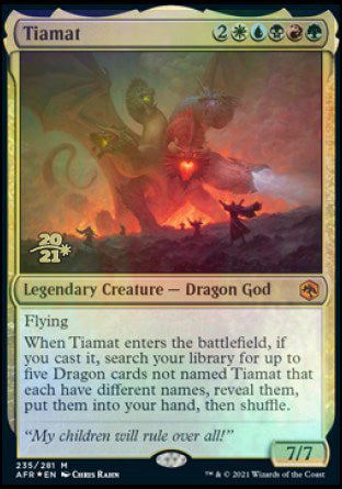 Tiamat [Dungeons & Dragons: Adventures in the Forgotten Realms Prerelease Promos] | Good Games Morley