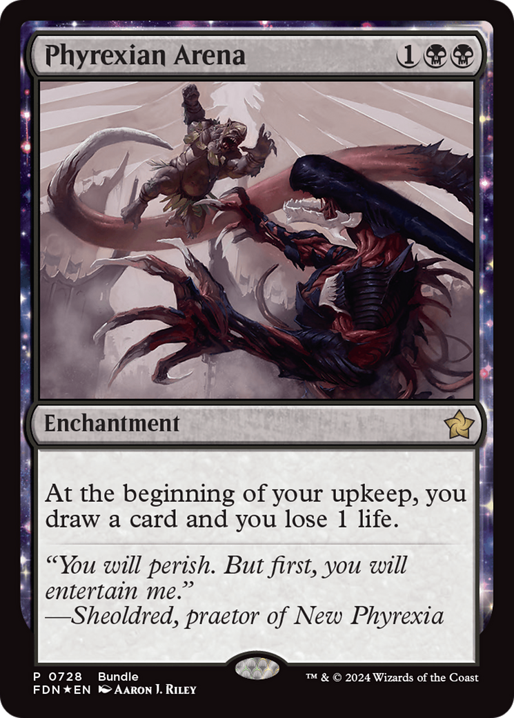 Phyrexian Arena (Bundle) [Foundations Promos] | Good Games Morley