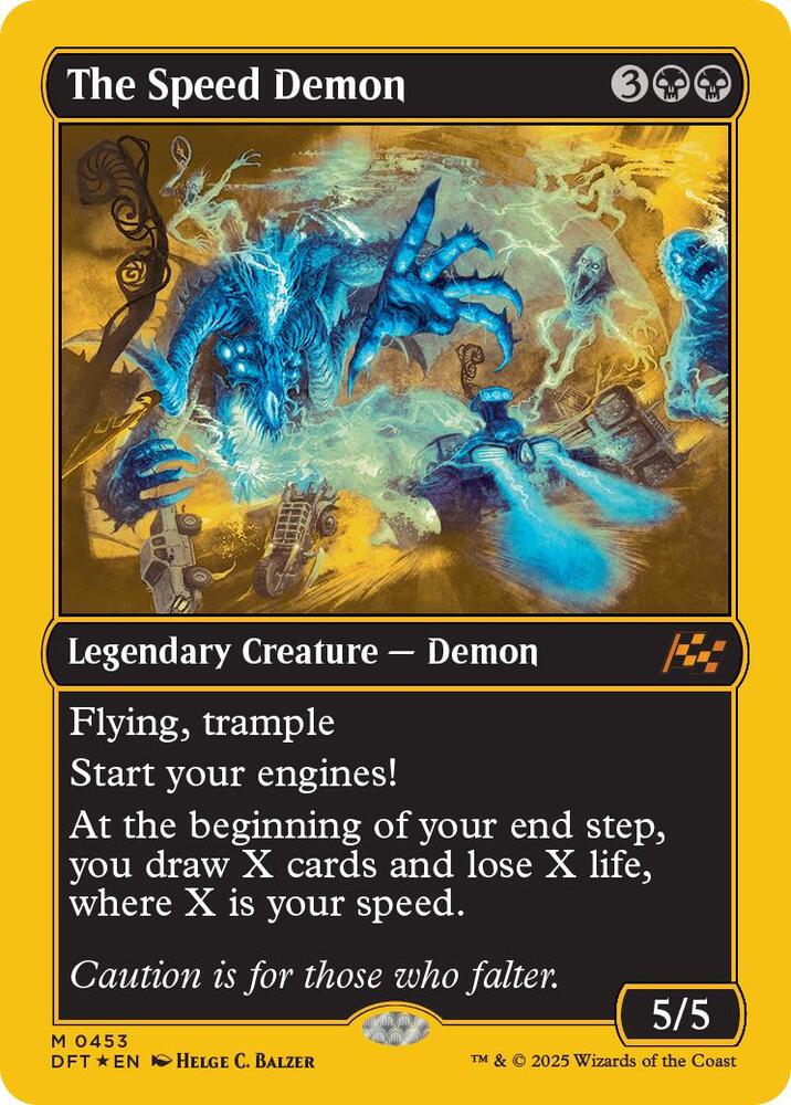 The Speed Demon 453/291 (Aetherdrift)  - First-Place Foil | Good Games Morley