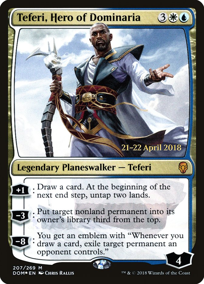 Teferi, Hero of Dominaria [Dominaria Prerelease Promos] | Good Games Morley