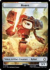 Junk // Robot Double-Sided Token [Fallout Tokens] | Good Games Morley