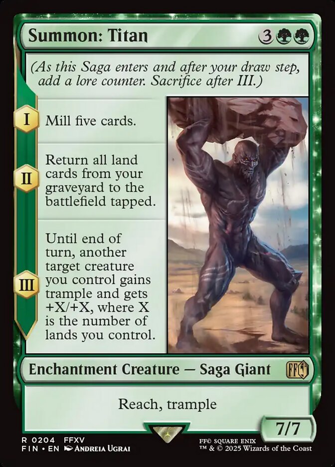Summon: Titan 204 (FINAL FANTASY)  - Foil | Good Games Morley