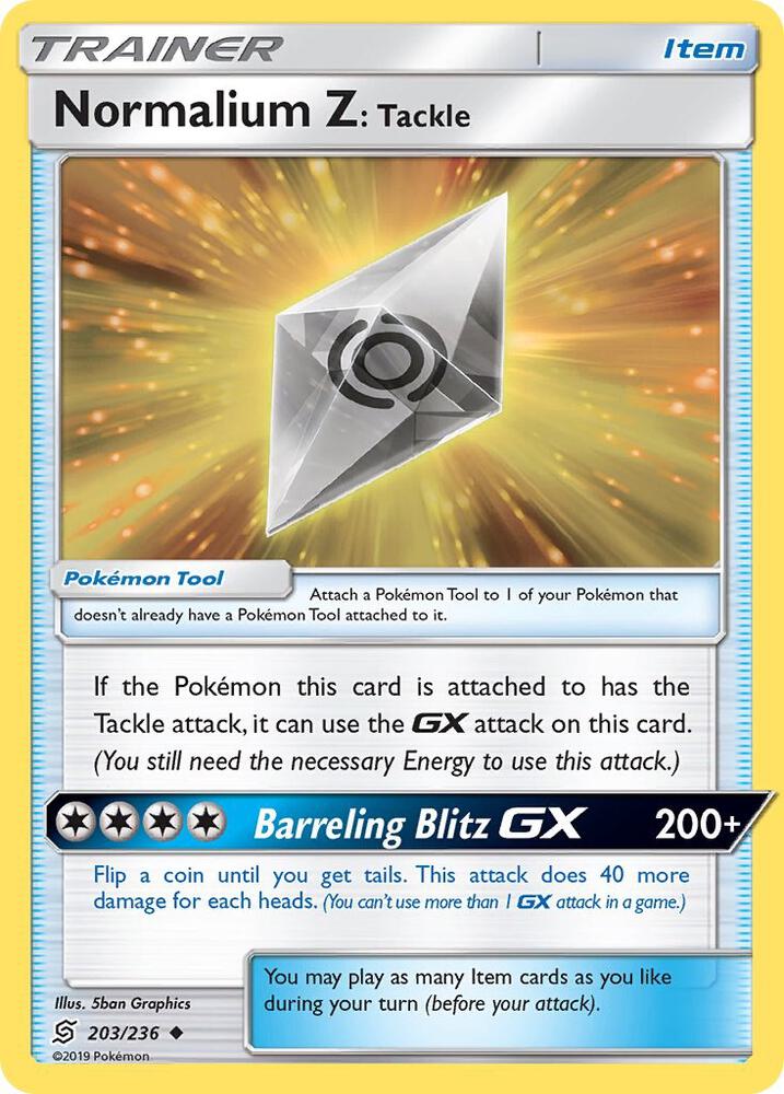 Normalium Z Tackle 203/236 (SM - Unified Minds)  | Good Games Morley