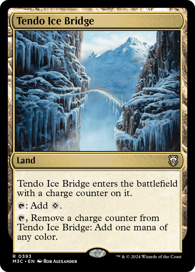 Tendo Ice Bridge (Ripple Foil) [Modern Horizons 3 Commander] | Good Games Morley